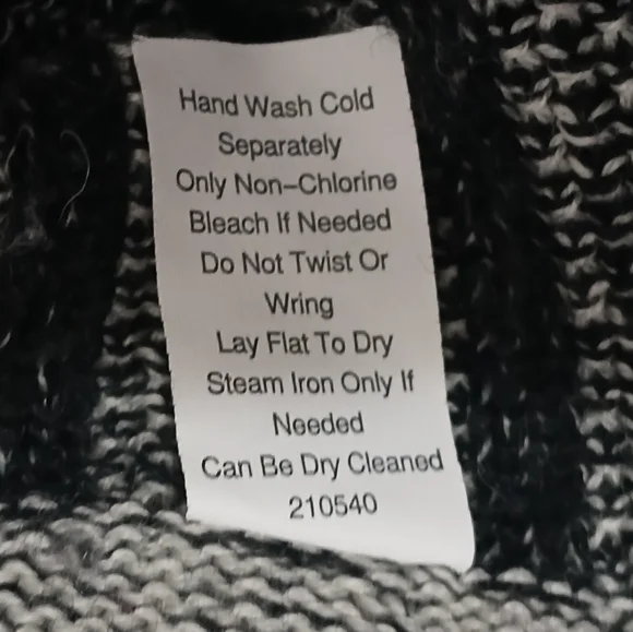 CAbi Black and Gray Open Front Cardigan - Picture 8 of 10